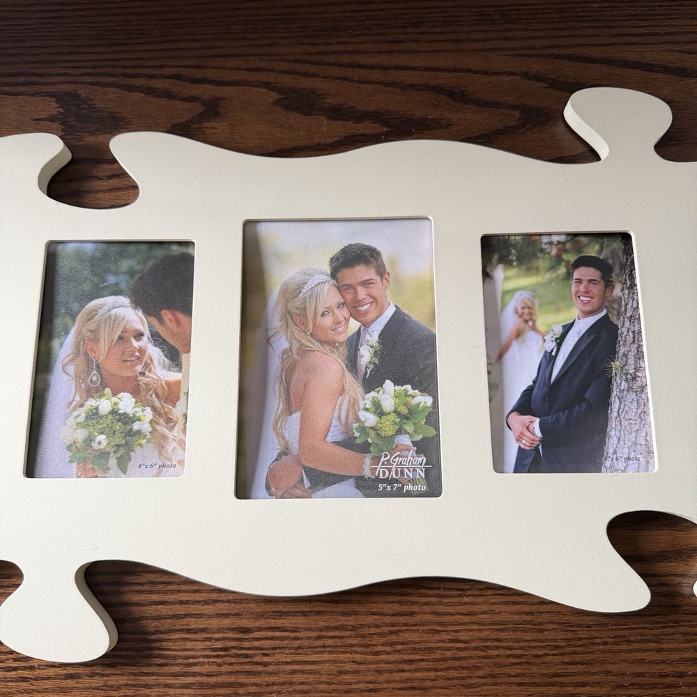 P. Graham Dunn Puzzle Wall Mounted Photo Frame 13 X 22 PUF0110 - Picture 4 of 7